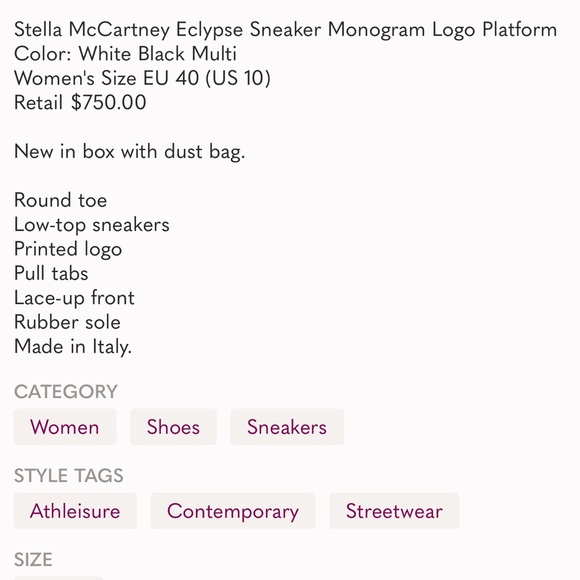 Stella McCartney sneakers - Picture 5 of 5